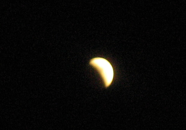 В Одессе можно было наблюдать за лунным затмением.