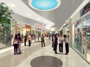 В новом торговом центре будет много магазинов и кинотеатр. Фото-prometr.ua