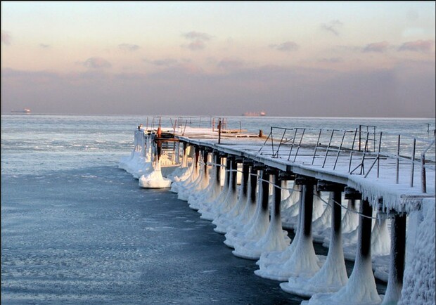 Море у одесских берегов может замерзнуть. Фото с сайта: vladnews.ru.