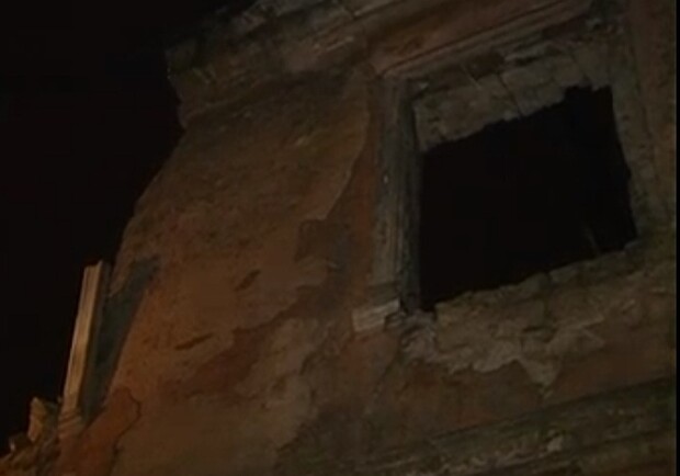 В Одессе произошел очередной обвал. Фото - скриншот видео.