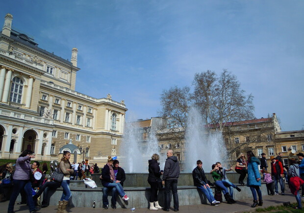 На Юморину в Одессе заработали фонтаны. 
Фото - Валерия Егошина.