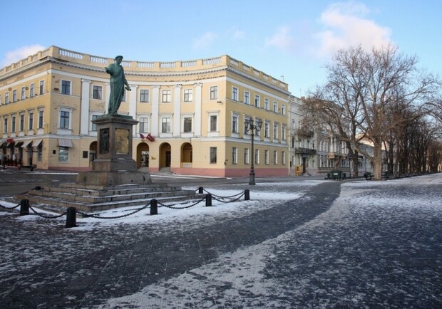 Первый снег в Одессе не доставит одесситам проблем. Фото:dumskaya.net