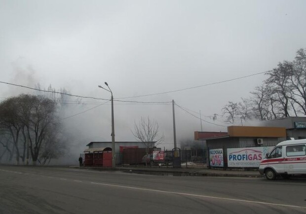 На улице сильное задымление. Фото: Взгляд из Одессы