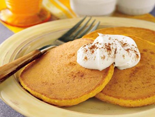 Тыквенные оладьи с яблоками