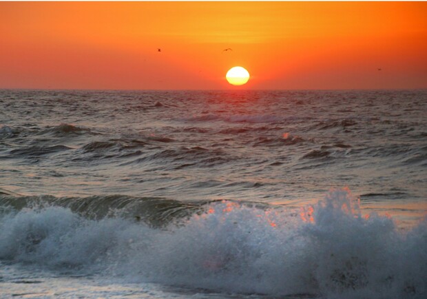Утро на одесском пляже: cмотри, как прекрасны рассветные волны фото