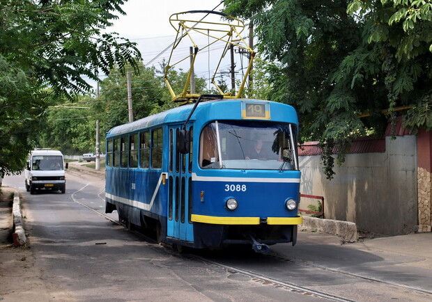 В Одессе временно не ходит трамвай №19 Фото: Пассажирский транспорт 