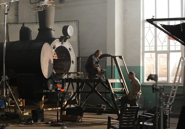 В депо Одесской железной дороги снимают фильм: его покажут в 2021 году. Фото: Одесская железная дорога