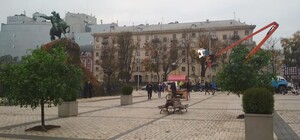 Почти сквер: Софиевскую площадь превратили в съемочную площадку