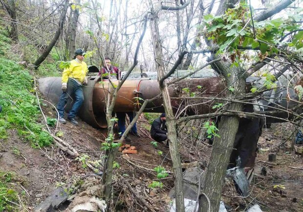 На Балковской закончили ремонт магистральной трубы. Фото: Анна Позднякова