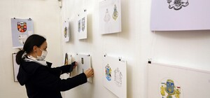 Выберут лучший: в Софии Киевской открылась выставка эскизов герба Украины