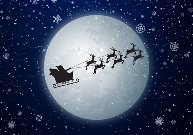 Когда Санта-Клаус будет пролетать над Украиной. Фото: 1zoom.ru.