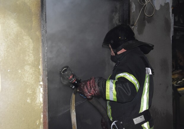 1 января 2021 года на поселке Котовского горел частный дом. Фото: ГСЧС