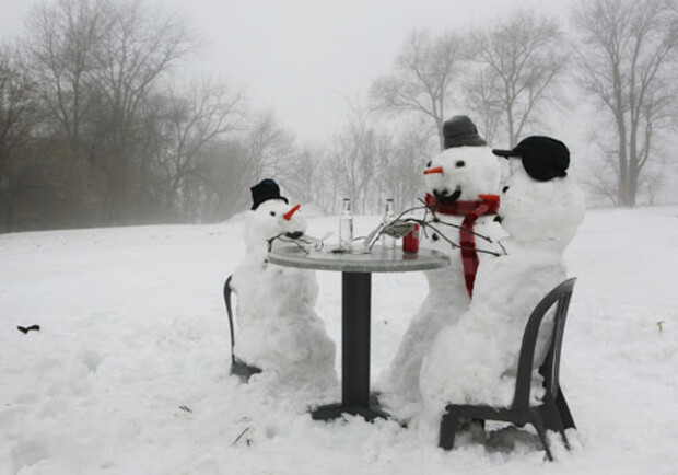 Фантазии не занимать: как развлекаются одесситы в снежную погоду. Фото: pinterest