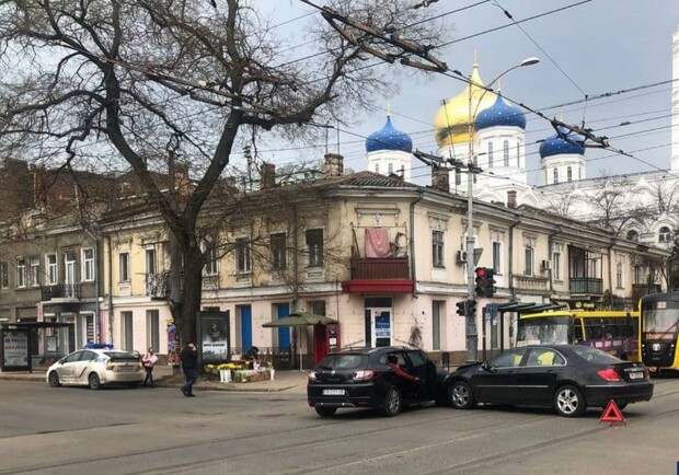 ДТП в центре Одессы. Фото: Патрульная полиция 