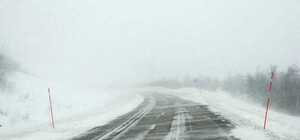 Видеофакт: трассу Одесса-Киев засыпало снегом