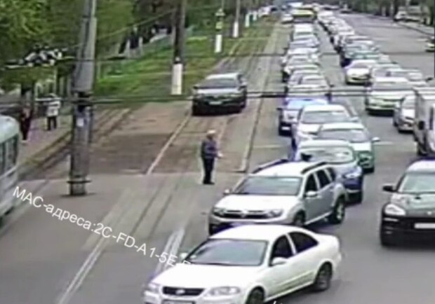 В Одессе оштрафовали наглого водителя 
