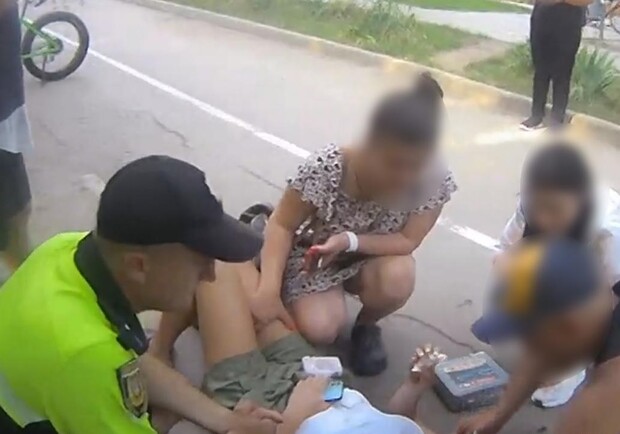 Вопреки всем запретам: на Трассе Здоровья девушка разбилась на самокате. Фото: Национальная полиция