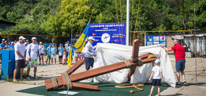 Якорь античного торгового судна: в Отраде появился новый арт-объект