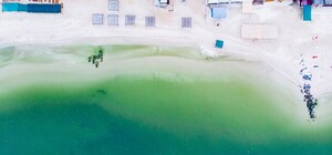 Сплошное желе: как выглядит Азовское море с высоты птичьего полета