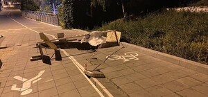 Не выдержала ливня: на Трассе Здоровья в Одессе снова обвалилась часть эстакады