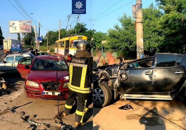 В Одессе авто перевернулось на ходу и попало на пешеходов: видео момента аварии - фото