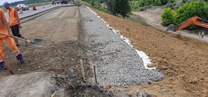 Ремонт после ливня: на трассе Одесса-Киев заканчивают устранять оползень 