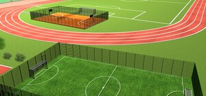 Классная идея: в Софиевке делают крутой стадион для местной спортшколы