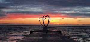 Одесситы показали, как выглядел первый рассвет этой зимы