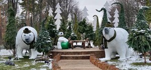 Белые медведи, кролики и сова: в парке Горького появилась новогодняя фотозона