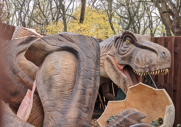 Динозавры в Преображенском парке. 