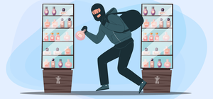 В Киеве воры украли духи из магазина, но потеряли там свою банковскую карту