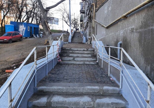 В Одессе отремонтировали Градоначальницкую лестницу на Молдаванке. 