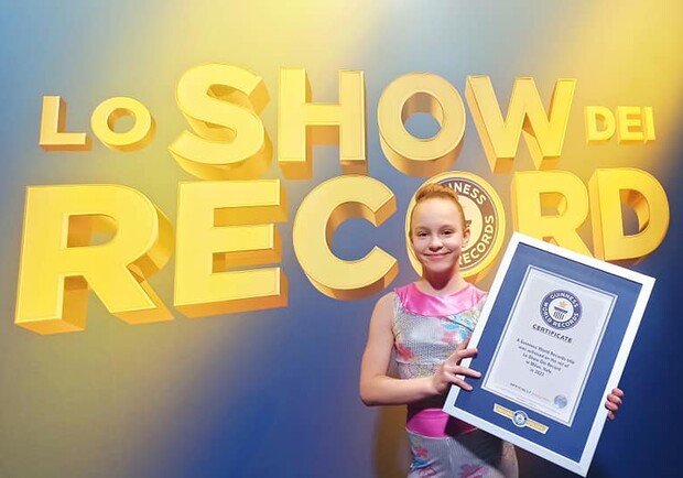 Юная гимнастка из Одесской области установила мировой рекорд. 