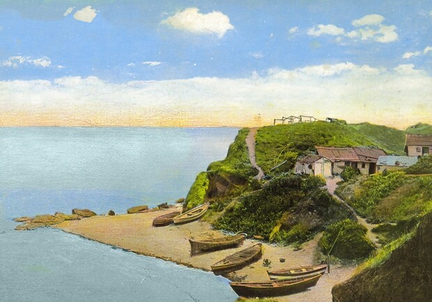 Как выглядел берег Малого Фонтана в начале 20 века: нашлась уникальная открытка. 