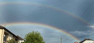 Гарний знак: Над Миколаєвом з’явилася подвійна веселка