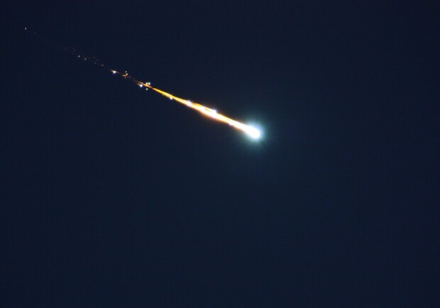 В Одесі зняли на відео падіння метеориту 