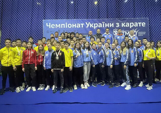 Сборная Одесской области по карате стала лучшей на чемпионате Украины. 