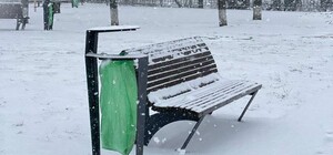 В Харькове — сильный снег (фото)