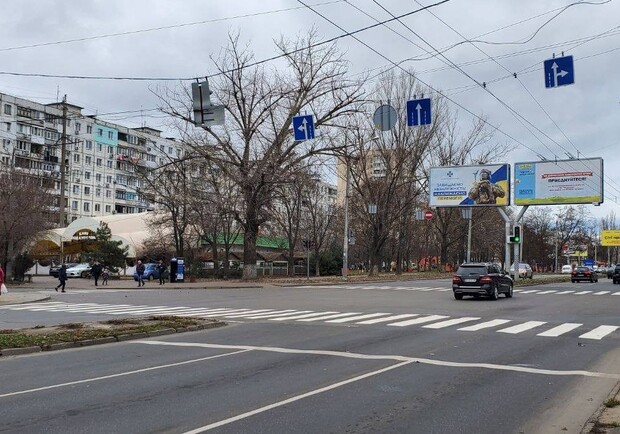 В Одессе на некоторых улицах обновили разметку  - фото