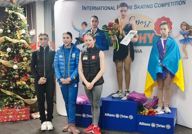 Одесская фигуристка завоевала бронзу в Румынии. 