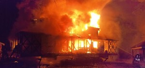 В киевском Гидропарке вспыхнул масштабный пожар: подробности