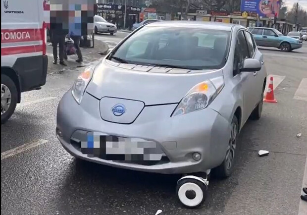 На поселке Котовского наехал на ехавшего на героскутере мальчика. 