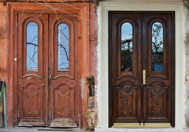 В Одессе отреставрировали старинные двери конца ХIX века. 