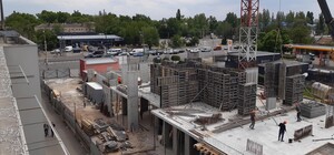 Як у Дніпрі триває будівництво комплексу на Слобожанському проспекті