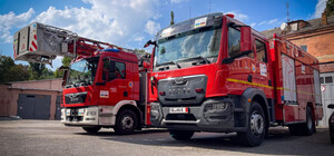 Германия передала Одессе два спецавтомобиля: cреди них двухметровая автолестница