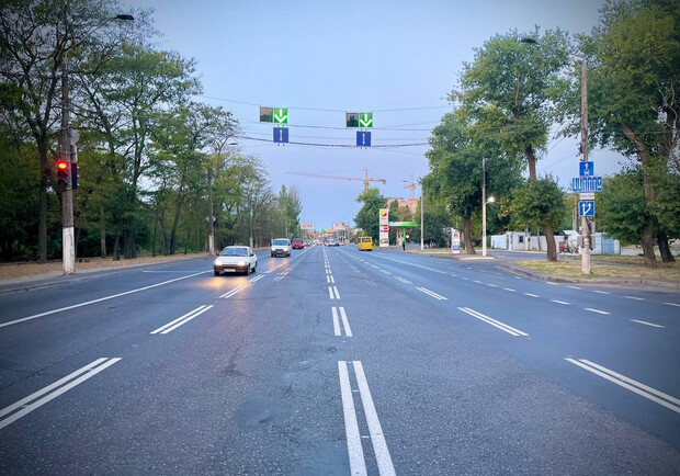 На Николаевской дороге ввели новую схему дорожного движения. 