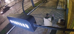 В Одессе неизвестный ворует пластиковых котиков с фасадов зданий (видео)