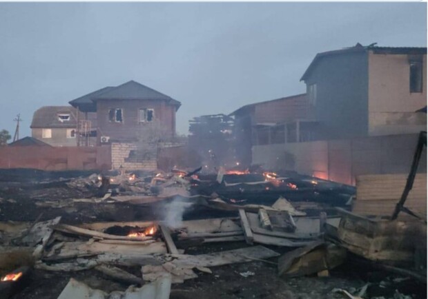 Росейка после обстрела. 