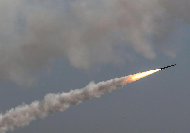 Ракета в небе. 