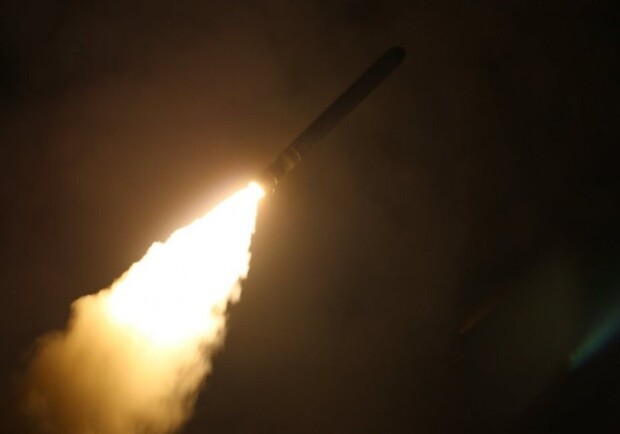 Ракета в небе. 